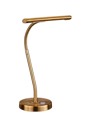 Trio Curtis - Lámpara de sobremesa, 4 W, inPlafon, función táctil 4 niveles, color bronce antiguo
