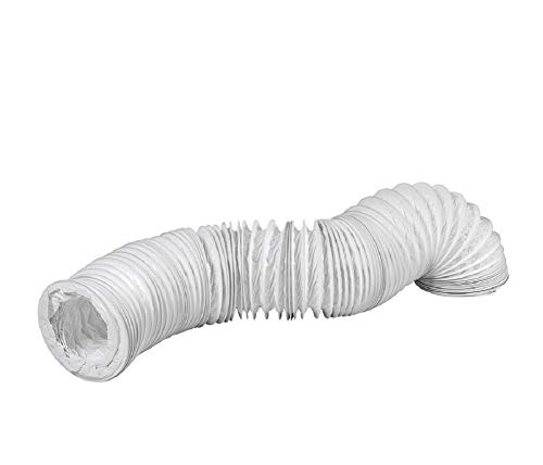 Tubo de salida de aire de PVC de 80 mm de diámetro y 3 m de largo, para instalaciones de aire acondicionado, secadoras y campanas extractoras