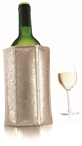 Vacu Vin 3880562 - Enfriador para Botellas de Vino, Color Plateado