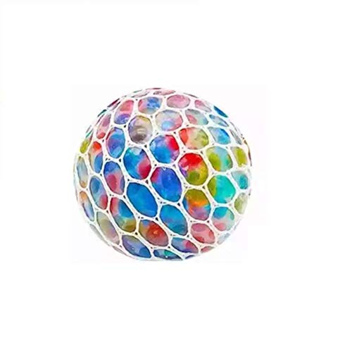WBTY Bola luminosa de uva, 6 cm, bolas de estrés luminosas que exprimen bolas de uva rebotan juguete de descompresión divertido de goma suave bolas de estrés de exprimir ventilación de juguete