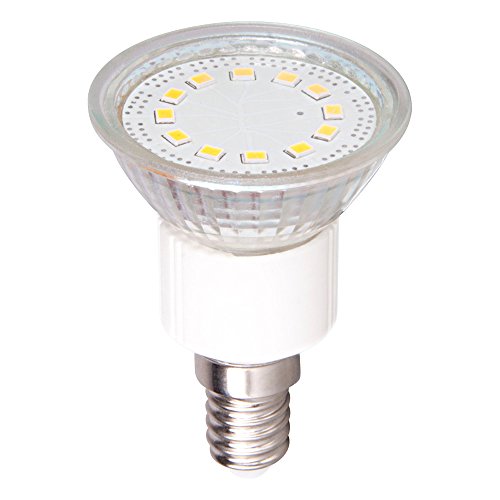 1 x bombilla LED reflector PAR16 3 W E14 230 lm maxi flood 110° (3000 K blanco cálido, 1 pieza)
