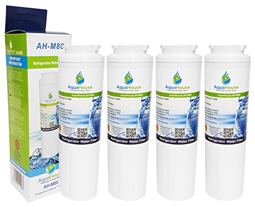 4x AquaHouse AH-M80 filtro de agua compatible para Maytag UKF8001, UKF8001AXX, PuriClean II PUR, Amana, Almirante, KitchenAid, Kenmore, filtro de refrigerador
