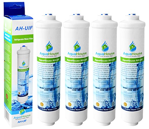 4x AquaHouse UIFA filtro compatible adapta a AEG Electrolux, Bosch, Bauknecht, Neff & Hotpoint neveras con externa del filtro de agua DD-7098/497818