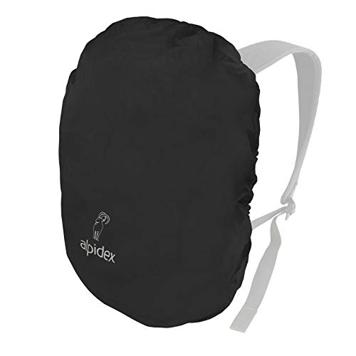 ALPIDEX Funda Mochila Cubierta Lluvia Mochila Fundas Impermeable Distintos Tamaños, Color:Black, Volumen in l:15-30 litro