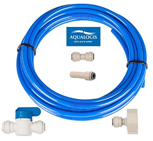 Aqualogis Juego de conexión de filtro de agua (Kit-7) para refrigeradores Whirlpool Hotpoint Ariston estilo americano