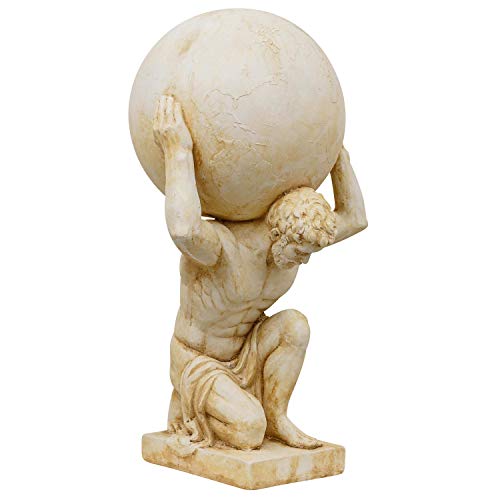 Aubaho XL Atlas titán Globo terráqueo Figura Escultura Estatua Estilo Antiguo 69cm