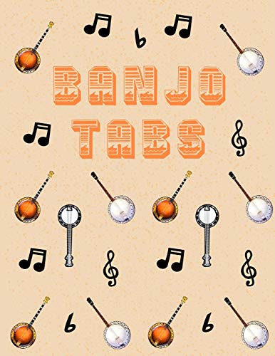 Banjo Tabs: Banjo Taccuino | Escriba su propia música de la tablaturas de la Banjo! | Partituras de papel en blanco para canciones y acordes de Banjo | Cuaderno De Tablatura Para Banjo