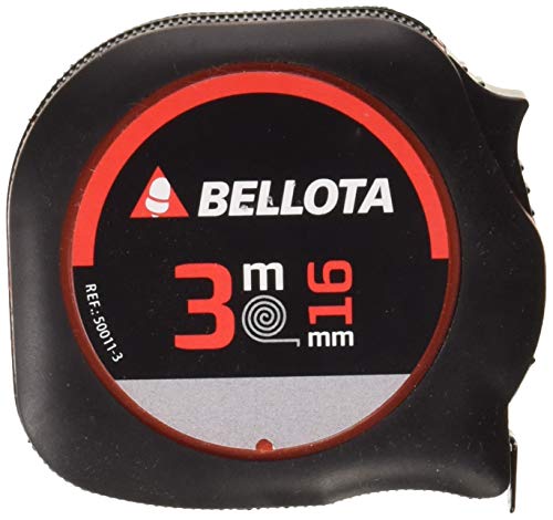 Bellota 50011-3 - Metro cinta métrica, flexómetro para medir distancias de 3 metros