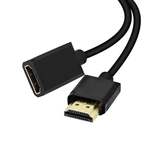 Cable de extensión HDMI 4K 60Hz HDMI macho a hembra, compatible con 3D, Full HD, 2160p, KANGPing, para portátil, PS4, HDTV, monitor, proyector (0,3 m)