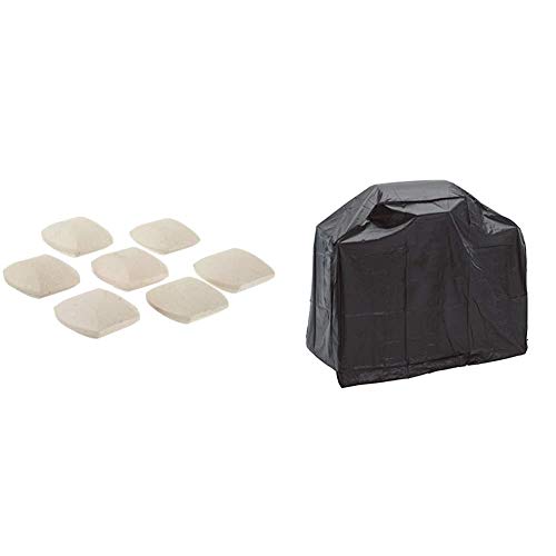 Campingaz 205636 - Briquetas de cerámica + Landmann 0276 Grill Chef Series - Funda protectora para barbacoa, 110 X 130 X 60 cm, Negro