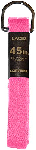 Converse Unisex Replacement Cord Shoe Laces Flat Style Shoelaces (Pink, 36)