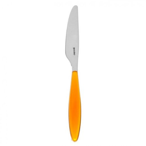 Cuchillos de mesa de Guzzini Feeling, naranja translúcido, 22,5 cm, diseño: Robin Levien (H.Nr. 2300,03,45)