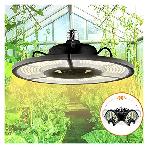 Demoyu LED Cultive Light E27 Phytolamp para Plantas 400W Crecimiento de Espectro Completo Iluminación para Planta Interior Blanco Caliente 2835 Leds Lámpara de Planta