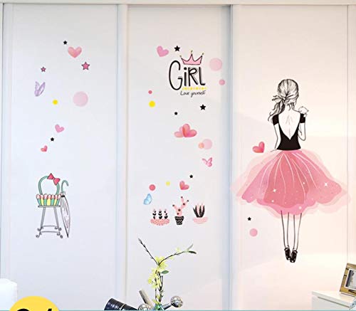 Dormitorio habitación armario decoración chica adolescente neta red de alquiler de la casa retrofit suministros fondo de pantalla 3D tridimensional creatividad compartida