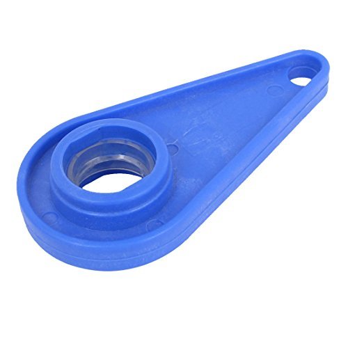 El agua del grifo de plástico aireador del grifo Llave Llave de la herramienta 18 mm diámetro del agujero azul
