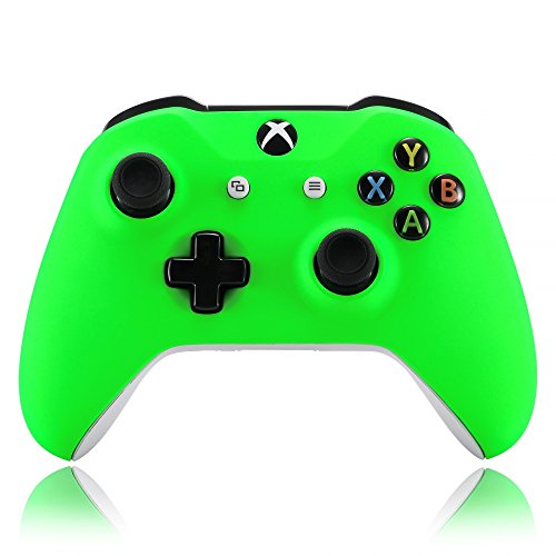 eXtremeRate Carcasa para Xbox One S X Funda Delantera Protectora de la Placa Frontal Cubierta de reemplazo para Mando del Xbox One S y Xbox One X (Model 1708) Verde Fluorescente