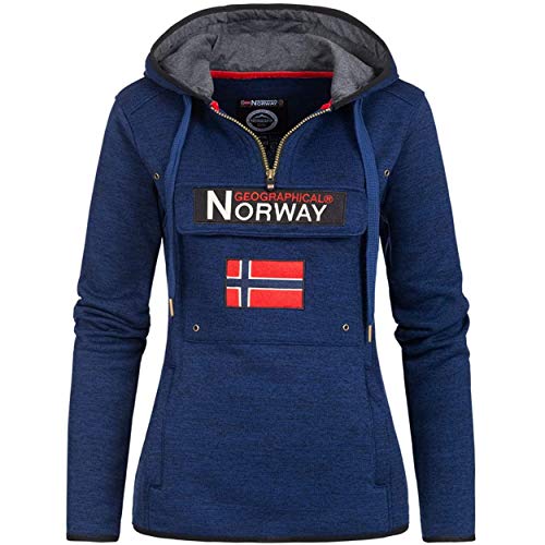 Geographical Norway - Sudadera para Mujer (Marina, XL)