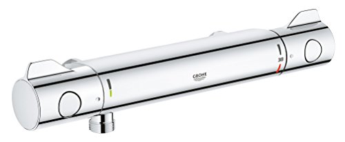 Grohe Grohtherm 800 - Grifo termostático de ducha con montaje en pared expuesto, color cromo (Ref. 34561000)