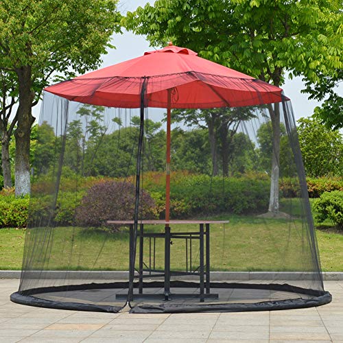 gshhd0 - Paraguas mosquitera para Gazebo – Jardín exterior Paraguas, mesa, sombrilla y cubierta de mosquitera