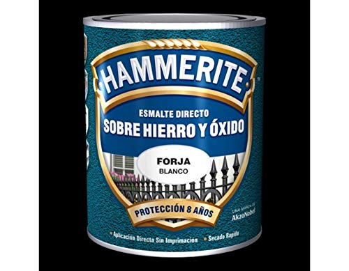Hammerite Esmalte directo sobre hierro y óxido Forja Negro 2,5 L