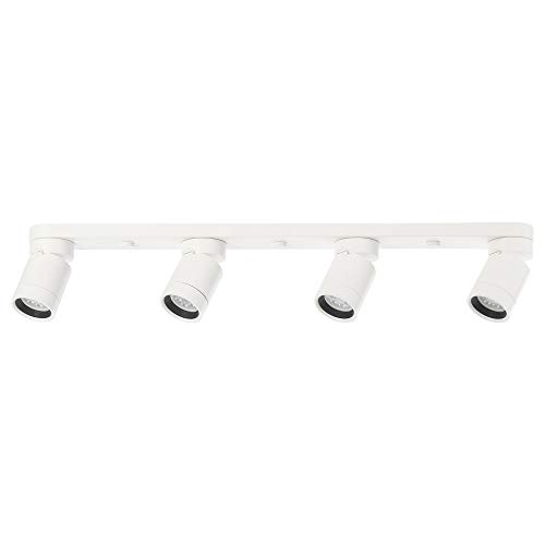 IKEA 603.377.06 Nymåne - Lámpara de techo con 4 focos, color blanco