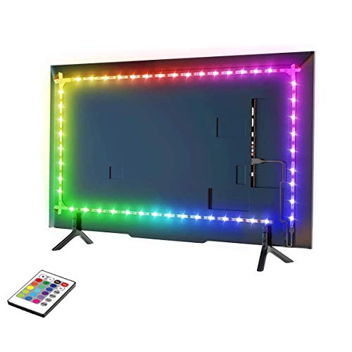 Iluminación de fondo LED para TV, barra de luz LED de 2,56 a 60 pulgadas, soporte de pared para televisor inteligente