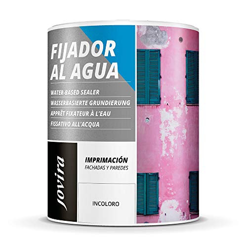 IMPRIMACION FIJADOR AL AGUA, sellante incolora para fachadas y paredes interior (750ML, INCOLORO)