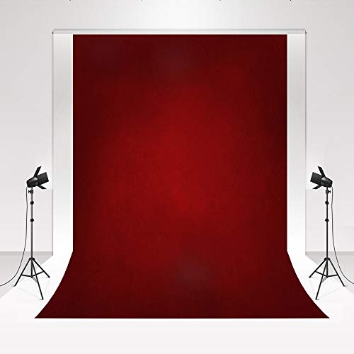 Kate Canvas Fondos de fotografía Negro Rojo Degradado 1.5x2.2m/5x7ft Textura Vintage Fondo de Estudio fotográfico Fondo de Retrato Plegable Video de Fondo Color de Fondo de fotografía de bebé Suave