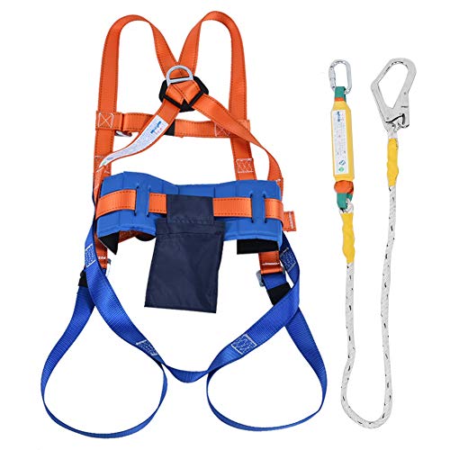 Kits de arnés de seguridad Kit de protección de seguridad para todo el cuerpo Arnés con cinturón Correa amortiguadora para trabajos aéreos Escalada en techos