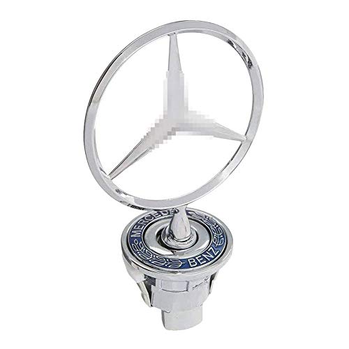 L&U Estrella Insignia de la Capilla Logotipo de la aleación de Zinc de Coches Fronda Ornamento de la Capilla del Emblema del Cromo Insignia de Eagle 3D para Mercedes Benz C E S W Clase