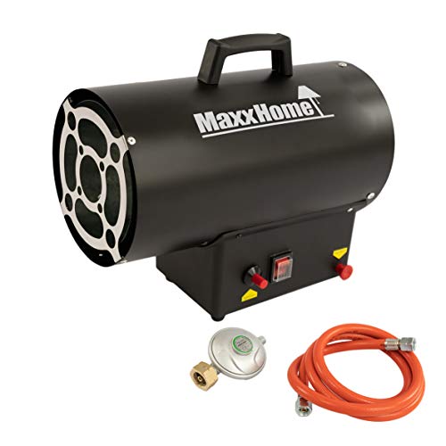 MaxxHome - Generador de aire caliente – Calefactor de gas – Dispositivo de protección termostática – 40 x 30 x 30 cm – 15 kW