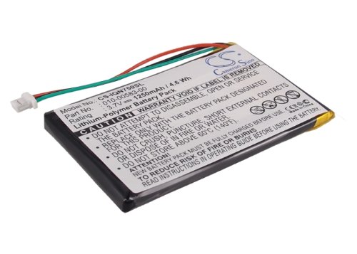 MEXXTRONICS Battery for Use in Garmin Nüvi 750, 1250mAh, 3,7V, Lithium Polymer, Li-Polymer, 100% Fits, Fully Compatible (Not AN Original Battery), Yellow, 1250 mAh, 3,7 V, GPS Navigation