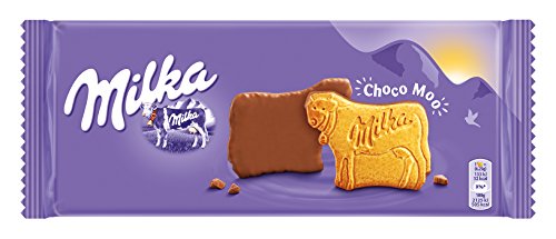 Milka Choco Moo - Galletas Recubiertas con Chocolate con Leche de los Alpes - Tableta de 100 g