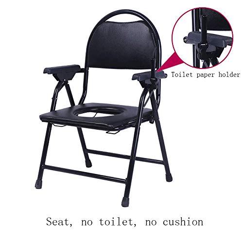 MY1MEY Commode Chairs Medical Bedside Commode Chair, Silla de Ducha Plegable, con Inodoro y Protector contra Salpicaduras, para Adultos, discapacitados, Ancianos, Mujeres Embarazadas, A