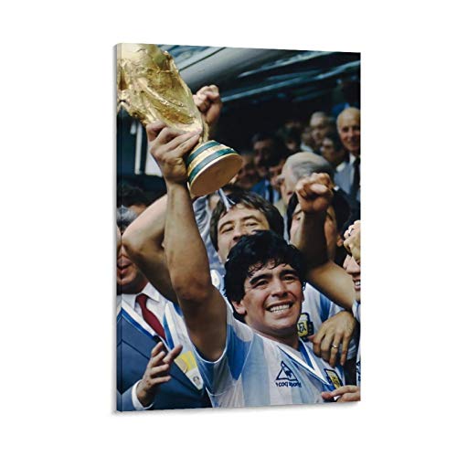 NUOMANAN Pintura decorativa Maradona's Rebellious Ball King's Legend Endds Limited 30 x 45 cm HangableCollage Pintura para decoración de habitación de niños, imagen de acuarela sin marco/enmarcable