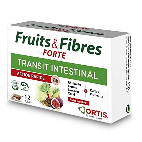 Ortis Fruta y Fibra Forte 12Cubitos - 1 Unidad