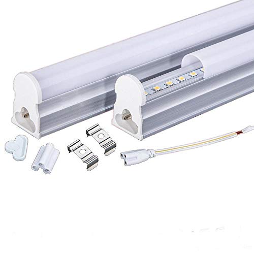 Regleta Integrada Tubo LED T5 90cm. 14w. Conexión Dos Laterales. Color Blanco Neutro (4500K). Fluorescente cocinas, armarios, trastero.
