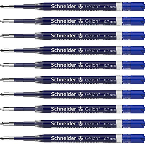 Schneider 103903 Gelion 39 - Recambio gel para bolígrafo (lote de 10 unidades), color azul