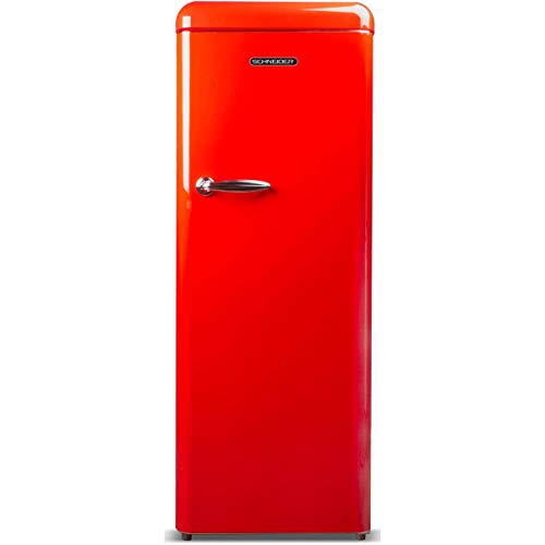 Schneider SCL222VR - Frigorífico (1 puerta), color rojo