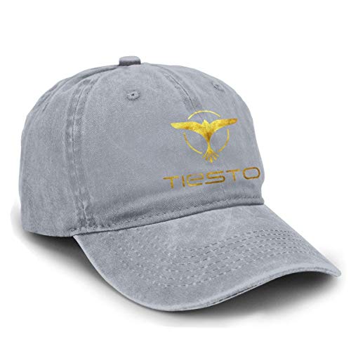 Shichangwei Baseball Cap Dj Tiesto Logo Comfortable Unisex Adult Denim Hats Black