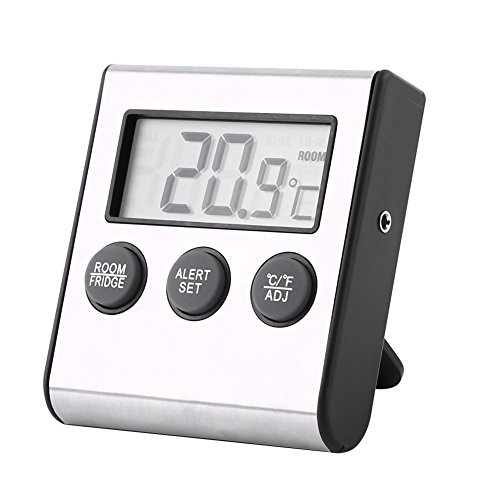 Termómetro para refrigerador digital Termómetro para congelador con función de memoria y alarma de alta temperatura baja