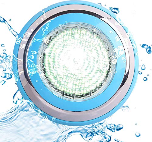 TOPLANET Luces Led Piscina 48w Led Pool Light Underwater Blanco Luz Impermeable IP68 AC 12V para Estanque Acuario