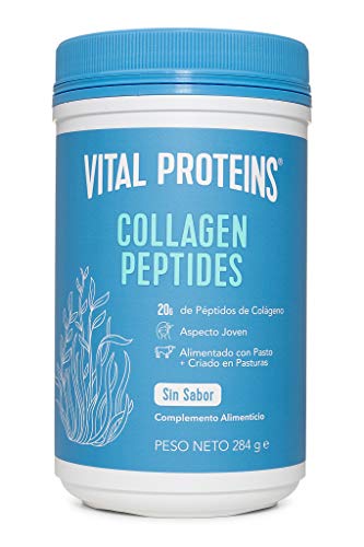 Vital Proteins Colageno en Polvo, Collagen Peptides Criados en Pastos, Colágeno Hidrolizado sin Sabor Ideal para Dietas Paleo, Cetogénica, Whole30, sin Glúten, 284g