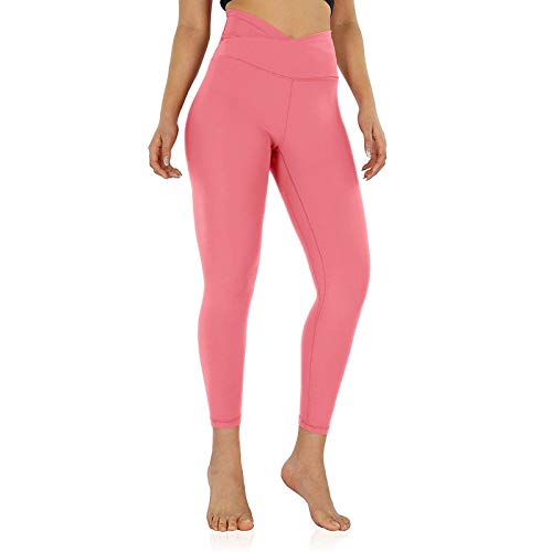 YANFANG Leggings de Yoga de Cintura Cruzada para Mujer Pantalon Chandal Mujer con Pantalones de Entrenamiento de Bolsillo Interior para Correr