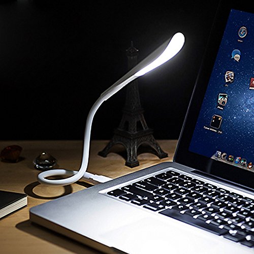 Zreal Flexible USB táctil LED Mini USB portátil Led Lámpara para el Ordenador portátil Notebook PC Ordenador luz Ultra Brillante 14 LED