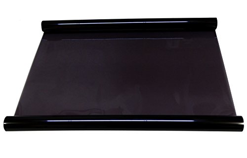 AERZETIX C4611x2 - Lámina de protección Solar para Ventanas de Auto, Tintada, protección Ultra 5%, 6 m x 75 cm, Color Negro