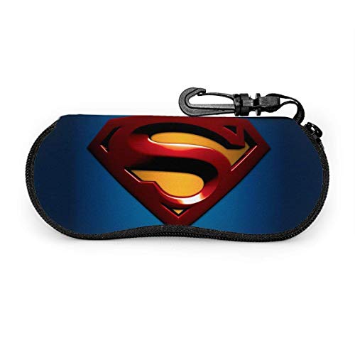 AOOEDM Estuche para gafas de Superman de ciencia ficción, estuche para gafas de sol con cremallera de viaje portátil, estuche para gafas, juego de protección