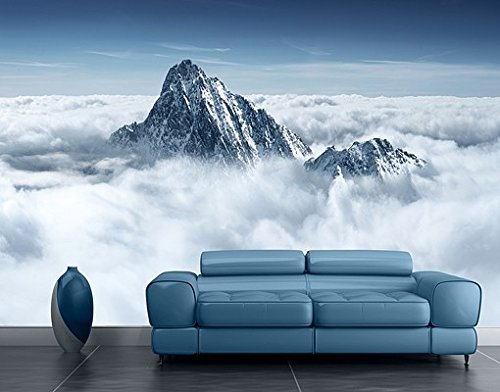 Apalis Fotomural Adhesivo The Alps Above The Clouds, Dimensione:270cm x 288cm