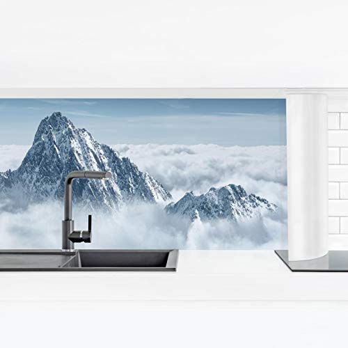 Bilderwelten Revestimiento Pared Cocina - The Alps Above The Clouds Smart 70 x 245 cm
