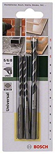 Bosch 2 609 256 918 - Juego de 3 brocas multiuso SDS-Quick (pack de 3)